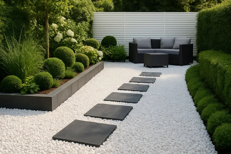 Toepassingen van Carrara grind in de tuin